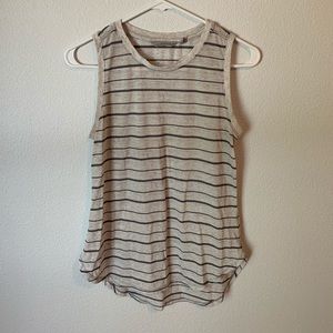Grey Athleta Tank with Black Stripes - Women’s S
